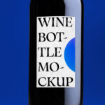Mockup vino tinto