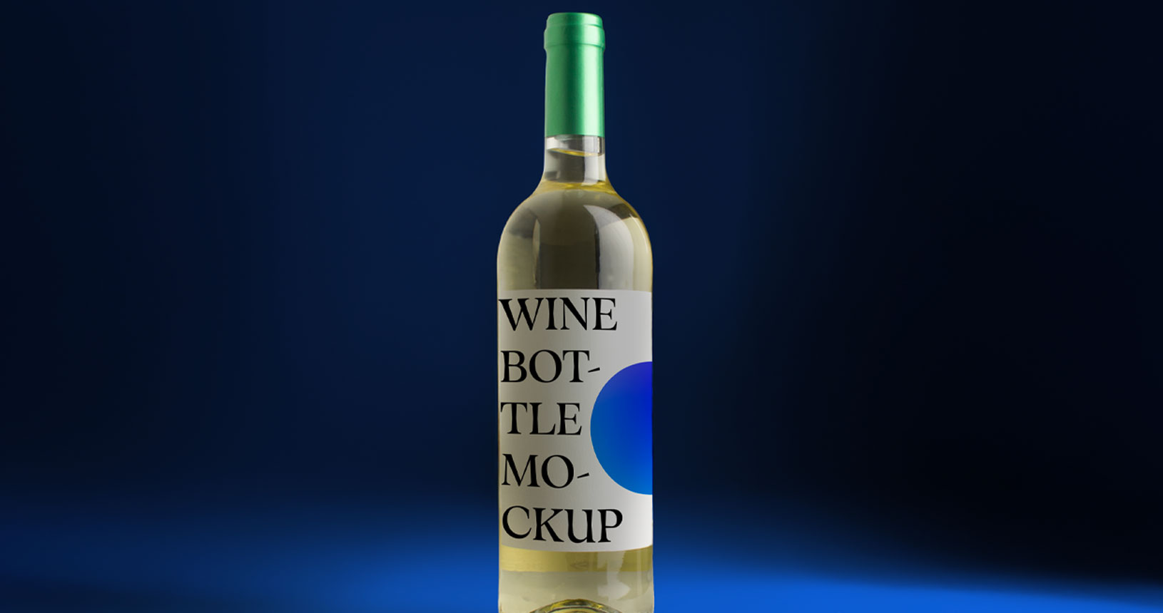 Mockup vino blanco